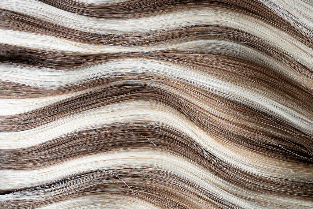 Ash Brown/Light Ash Blonde Piano - Magnetic Hair Extensions